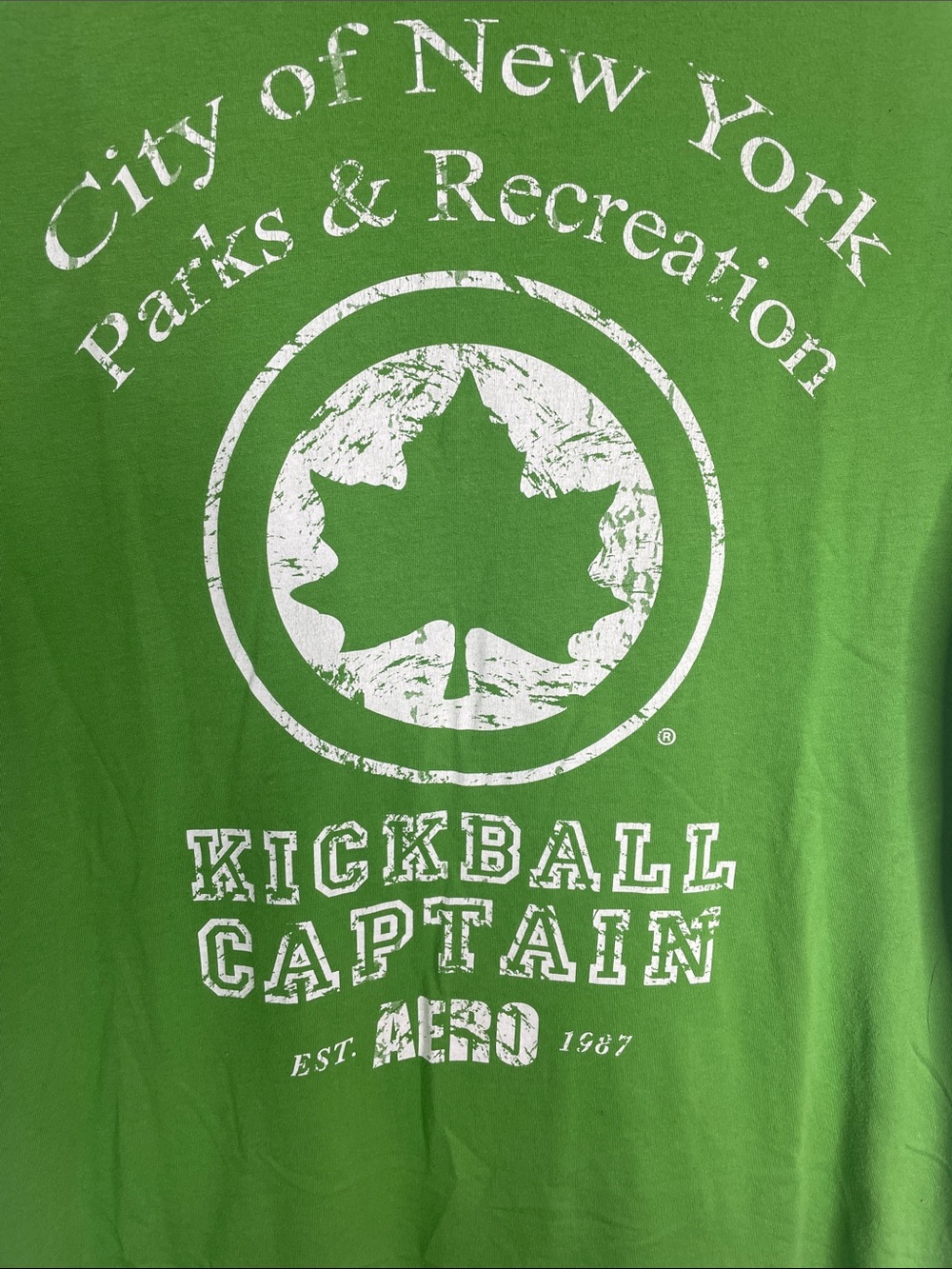NYC rec Aeropostale Green 'Kickball Captain' Graphic Tee